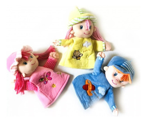 Titere De Tela Manopla Infantil Bebes 24cm Modelos Surtidos 1