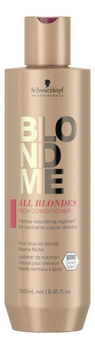 Schwarzkopf Blondme All Blondes Rich Acond. Rubios X 250ml 0