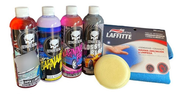 Kit Lavado Auto / Moto Premium Extreme Detail/ Laffitte 4 0