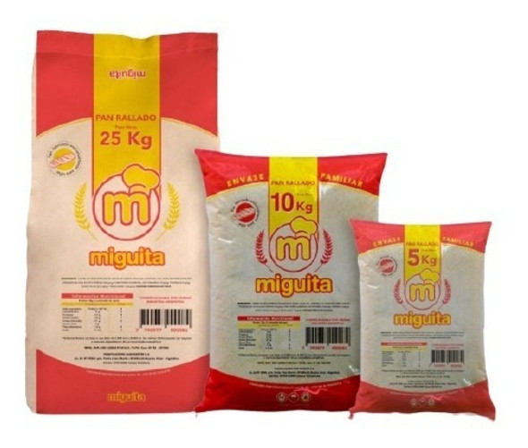 Pan Rallado Miguita X 25 Kg 0 Pan Rallado Miguita X 25 Kg 0
