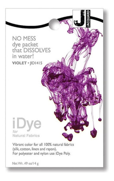 Jacquard Idye Tejido Natural: Violeta 0