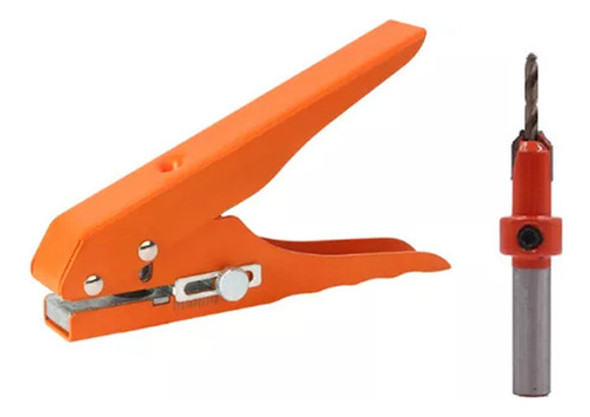 Alicates De Furo Redondo De 8 Mm E Brocas Escareadoras Para 0