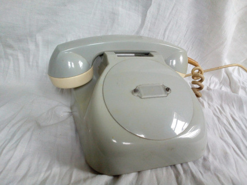 Antiguo Telefono Retro Gris De Hotel 0