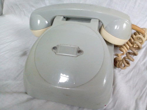 Antiguo Telefono Retro Gris De Hotel 1