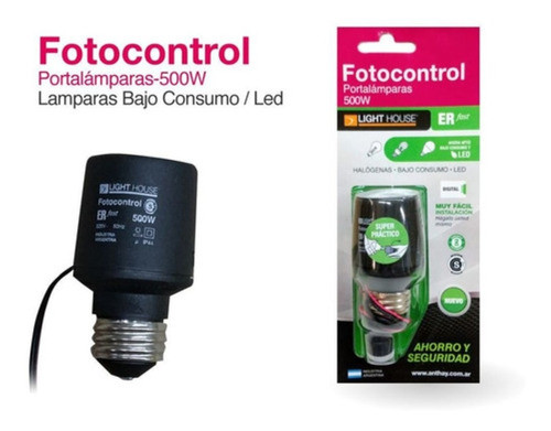 Fotocelula Fotocontrol Portalampara Led Light House 500w 1