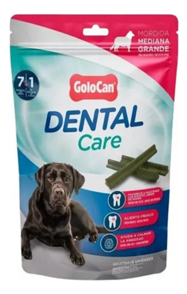 Snack Dental Care Golocan Perro Mordida Grande 200gr X 3u 0