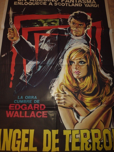 Afiche Original Angel De Terror, Películas. Colorido, Mate. 1
