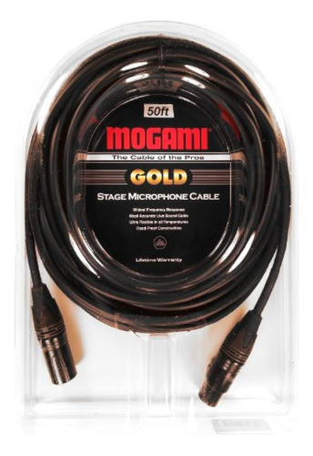 Cable De Micrófono Mogami Gold Stage-50 Xlr, Xlr-hembra A Xl 0