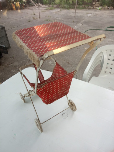 Antiguo Juguete Coche De Bebe Decoración Colección 1