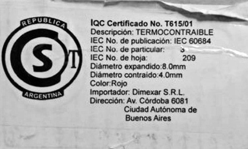 Cable Termocontraible Rojo Bobina  100mts 8.00mm Woer 1