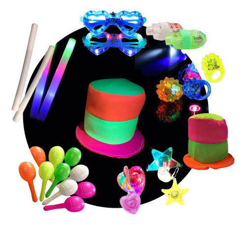 Combo Cotillon Luminoso 5 Personas Para Festejar En Casa 0