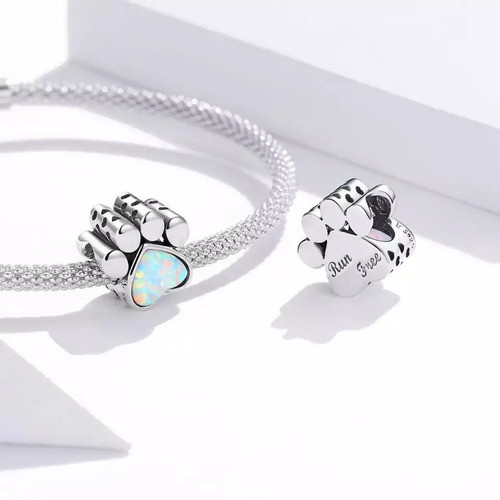 Berloque Patinha Run Free Opala Prata 925 Legitima 1