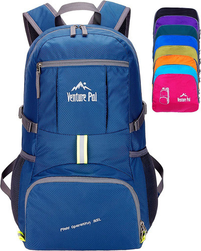 Mochila Senderismo Ligera Plegable Azul Venture Pal 0
