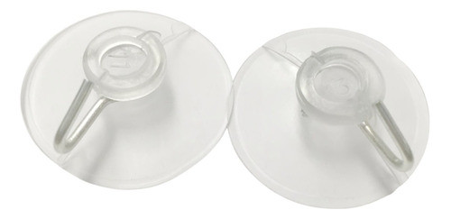 Ventosas Con Percha Metalica Sopapas Pvc 40mm X 10 Unidades 0