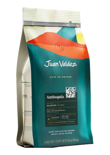 Café Juan Valdéz Antioquia En Granos De 454g 0