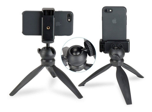 Mini Tripode Mod. Mt03 Con Adaptador Para Celular ! 0