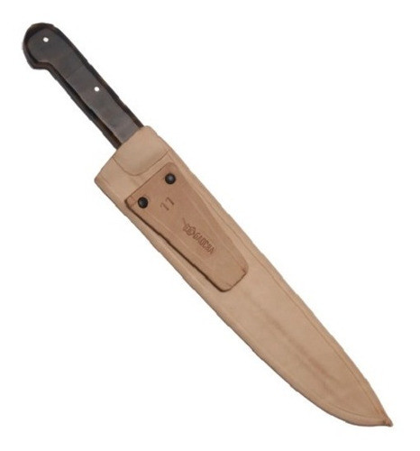 2 Facas N° 10 Aço Carbono Com Cabo De Chifre E Bainha Couro 1