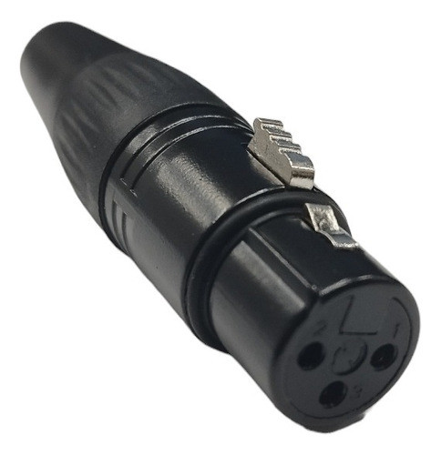 Conector Xlr Hembra Negro 0