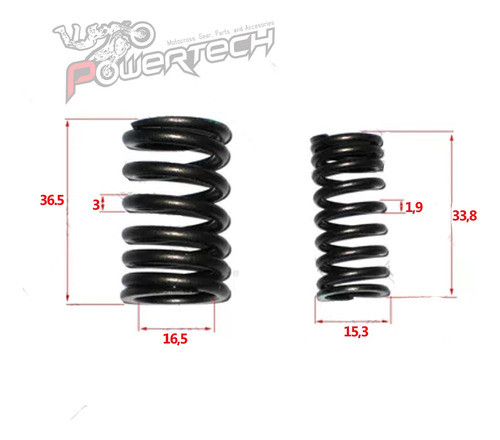 Juego De Resortes Valvula Escape Y Admision Honda Tornado 1