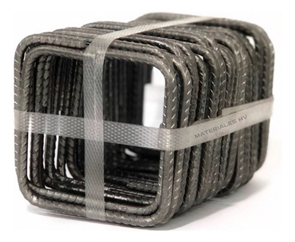 Estribos De Construcción - Hierro 6mm 20x20 X 100u 0 Estribos De Construcción - Hierro 6mm 20x20 X 100u 0