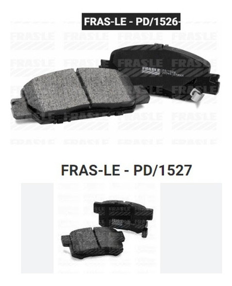 Kit Pastillas  Freno Delanteras Y Traseras Honda Civic 16/19 1