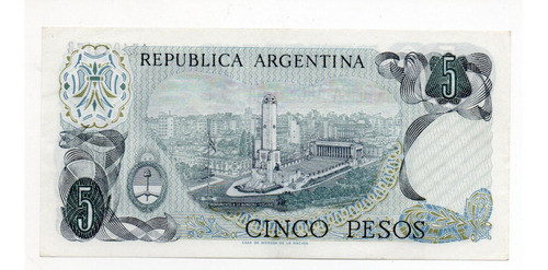 Argentina Billete 5 Pesos Ley Bottero 2331a Sc- 1