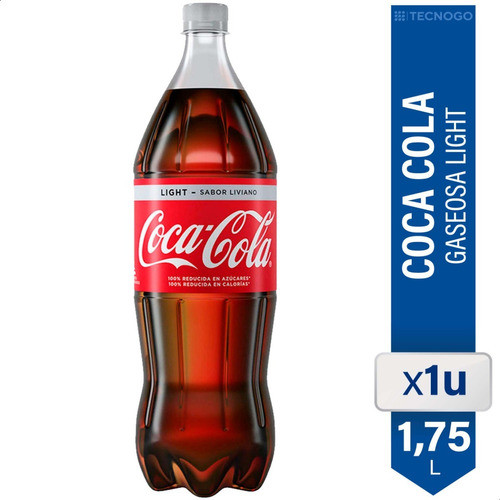 Coca Cola Light 1,75 Litros Dietetica Botella Grande Gaseosa 0