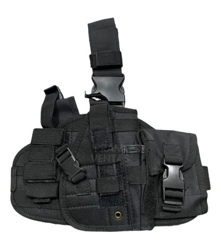 Pistolera Táctica Muslera Universal Sistema Molle Negro 0