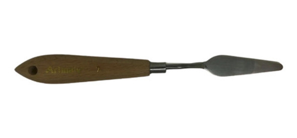 Espátula De Metal Mango Madera # 7 Artmate 0 Espátula De Metal Mango Madera # 7 Artmate 0