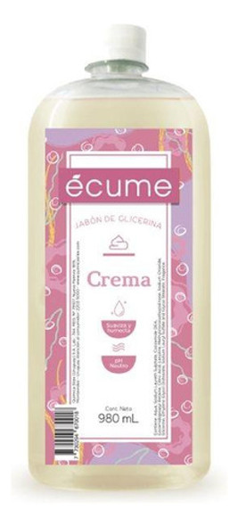Jabón Líquido Ecume Crema Repuesto 980ml 0