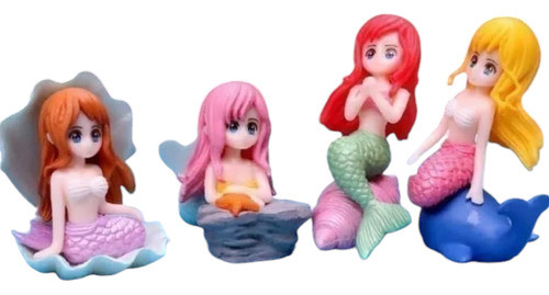 Art.fiesta Adorno Cumpleaños Cotillón Mini Sirenita Muñeca 0