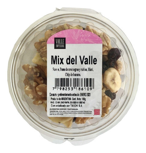 Mix Frutos Secos Del Valle 100 Gr 0