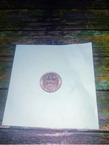 Alemania 3reich Moneda 1 Markniquel 1938 A.excelente Estado 0