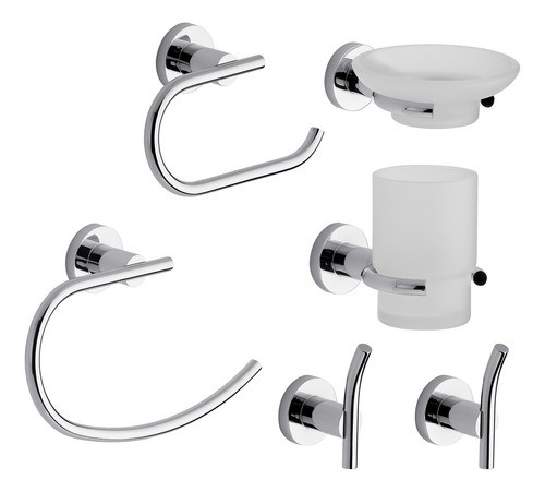 Kit De Accesorios Baño 6 Piezas Fv Línea Libby 0179.06/39-cr 0