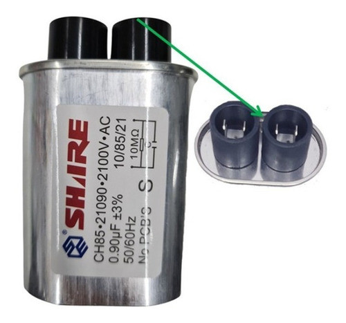 Kit Com 7 Peça Capacitor Alta Tensão Microondas 0,90uf 2100v 1