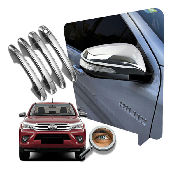 Hilux 2016+ Cubre Manijas Y Espejos Cromados Tuningchrome 0