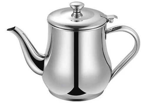 Tetera 500 Ml 2 Personas De Acero Inox Con Asa Acero Y Tapa 0