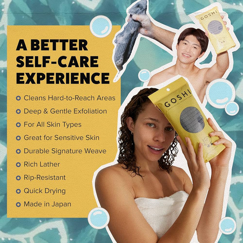 Goshi - Toalla De Ducha Exfoliante 1