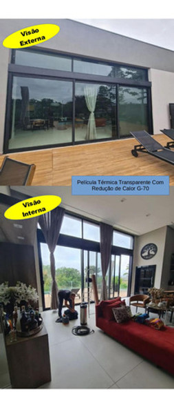 Película Térmica Insulfilm Residencial Transparente 90cmx4m 1 Película Térmica Insulfilm Residencial Transparente 90cmx4m 1