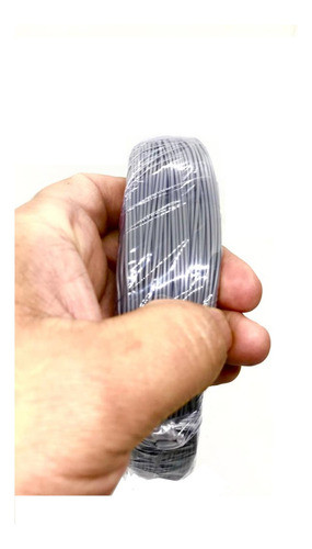 Cabinho Flexivel. 26awg =0,14mm Cinza Rolo C/100mts 1