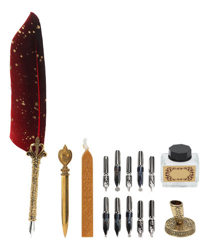 Conjunto De Canetas Quill Exquisite Retro Smoothing Writing 0