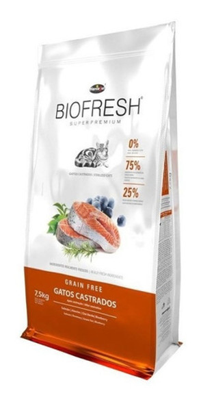 Alimento Biofresh Super Premium Gato Castrado Salmon 7.5kg 0 Alimento Biofresh Super Premium Gato Castrado Salmon 7.5kg 0