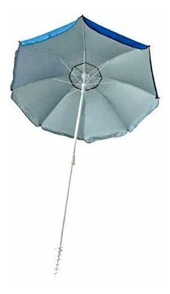 Sombrilla Playa Grande Caño Reforzada 2 Mts La Mejor!!! 1