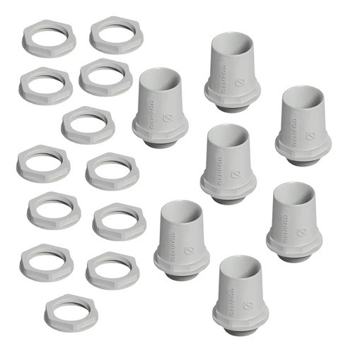Conector Para Caño Rigido Y Corrugado Pvc Genrod 20 Mm X 10 0