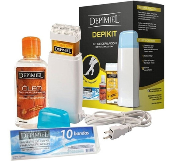 Kit De Depilación Sistema Descartable Roll On Depimiel 0