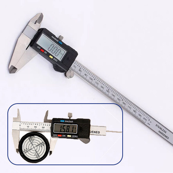0-200mm Lcd Digital Compasso De Calibre Vernier Caliper B 0