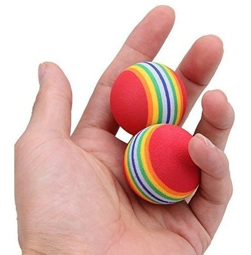 Nuomi 12 Piezas Esponja Bola Gato Juguete Espuma Suave Arco 1