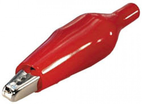 Pinza Cocodrilo 42mm Aislada Electronica Negro-rojo X10 $ 0