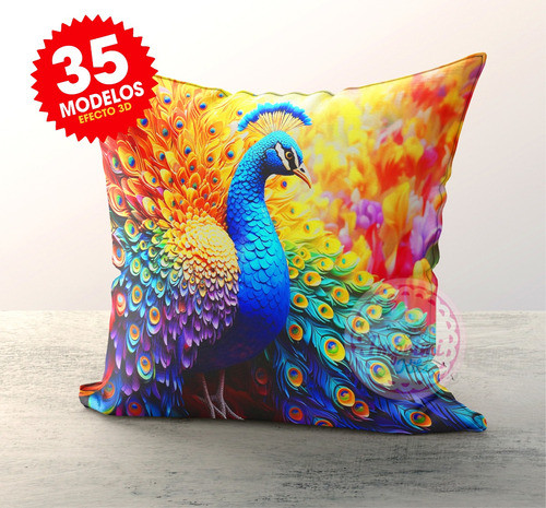 Plantillas Efecto 3d Sublimar Almohadones Animales #a128 1