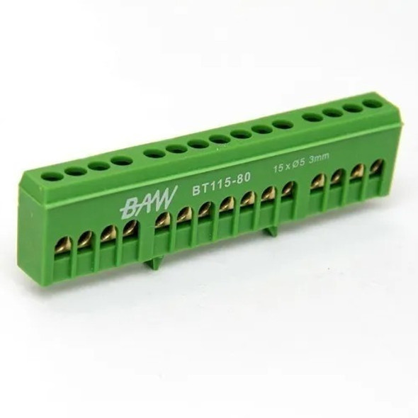 Baw Repartidor Unipolar 15xø5,3mm Bt115-80 1